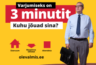 Varjumiseks on 3 minutit, kuhu jõuad sina?