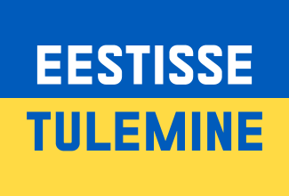 Eestisse tulemine ukraina lipu taustal